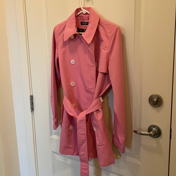 Ralph Lauren Double Breasted Belted Trench Coat - Picture 2 of 7